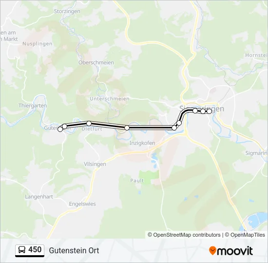 450 Bus Line Map