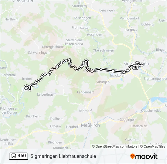 450 Bus Line Map