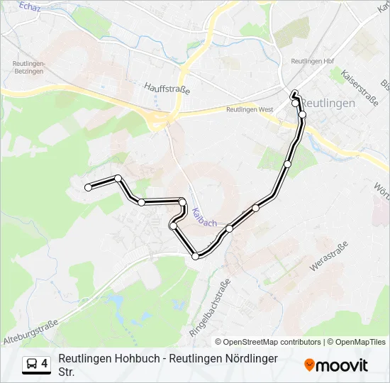 4 Bus Line Map