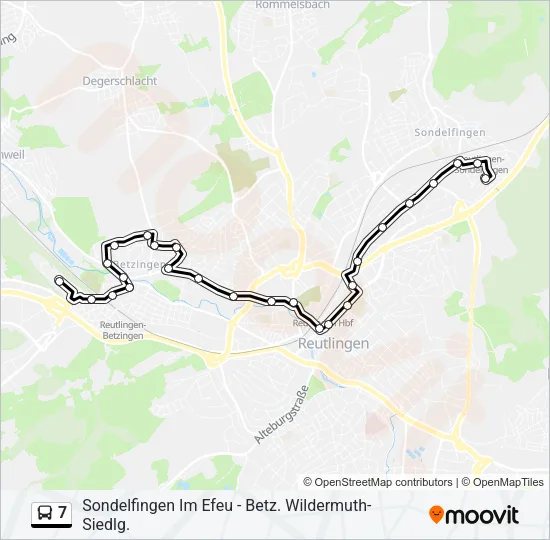 7 Bus Line Map