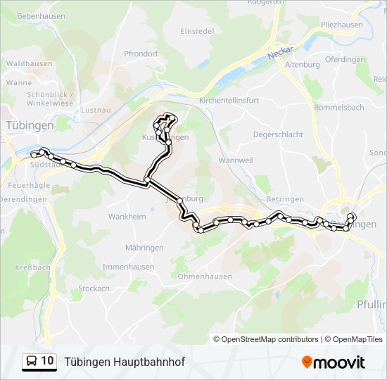 10 Bus Line Map