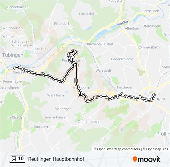 10 Bus Line Map