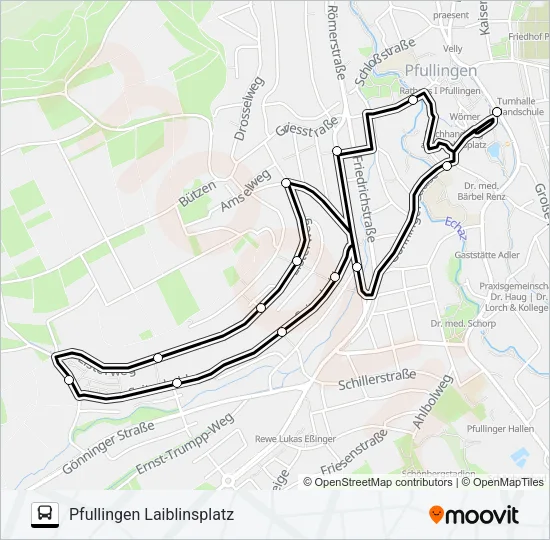 Автобус BÜRGERBUS-TOUR A: карта маршрута