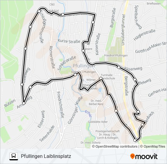Автобус BÜRGERBUS-TOUR C: карта маршрута