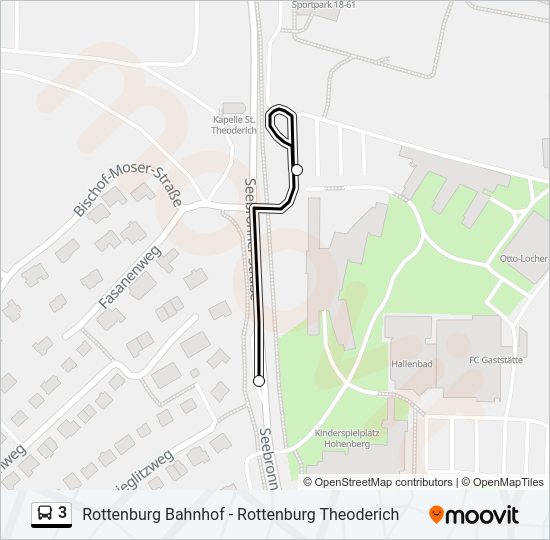 3 Bus Line Map