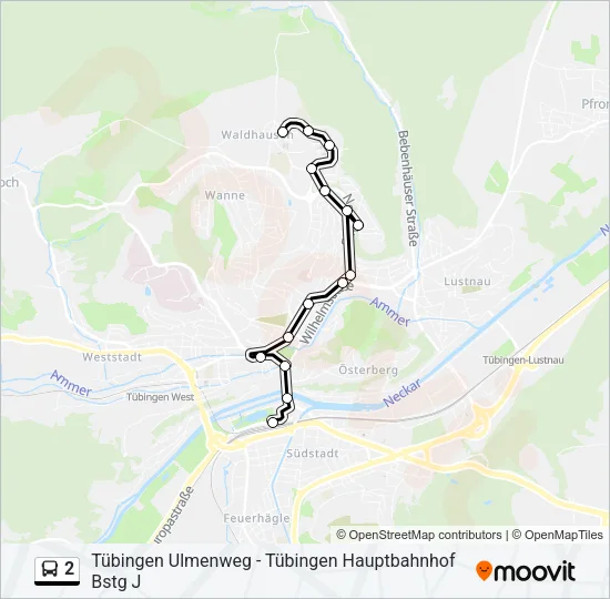 2 Bus Line Map
