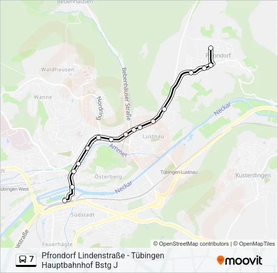 7 Bus Line Map