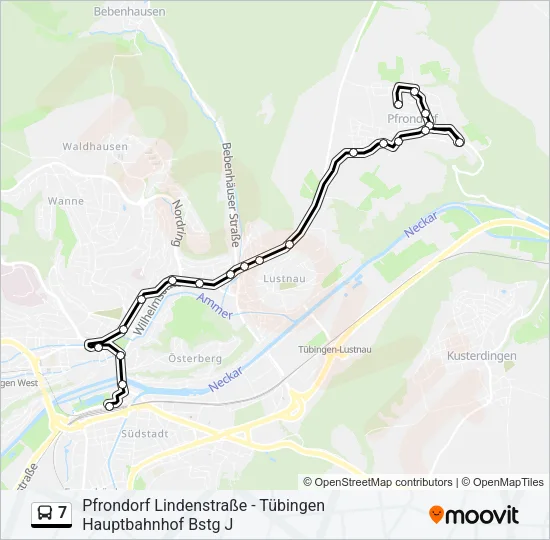 7 Bus Line Map