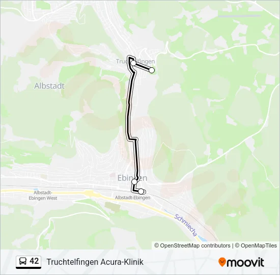 42 Bus Line Map