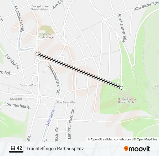 42 Bus Line Map