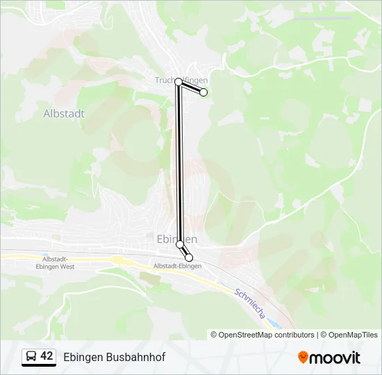 42 Bus Line Map