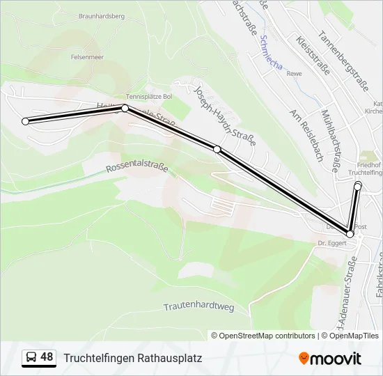 48 Bus Line Map