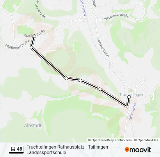 48 Bus Line Map