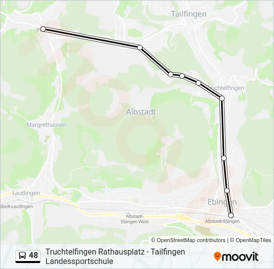 48 Bus Line Map