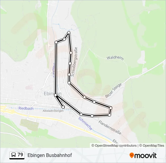 79 Bus Line Map