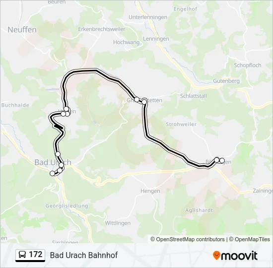 172 Bus Line Map