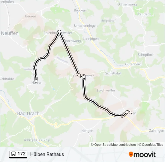172 Bus Line Map