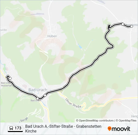 173 Bus Line Map
