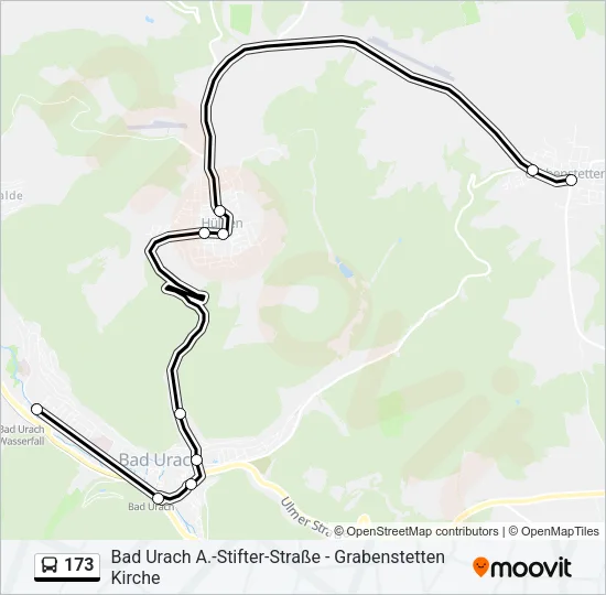 173 Bus Line Map