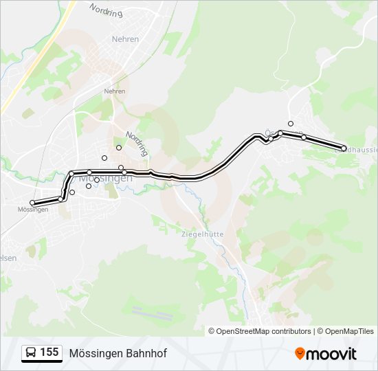 Автобус 155: карта маршрута