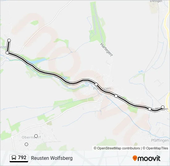792 Bus Line Map