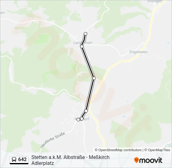 642 Bus Line Map