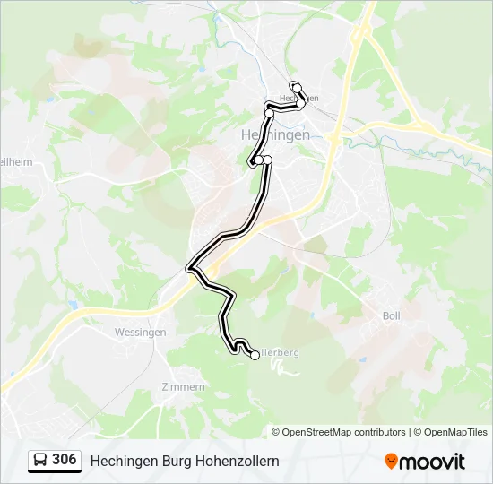 306 Bus Line Map