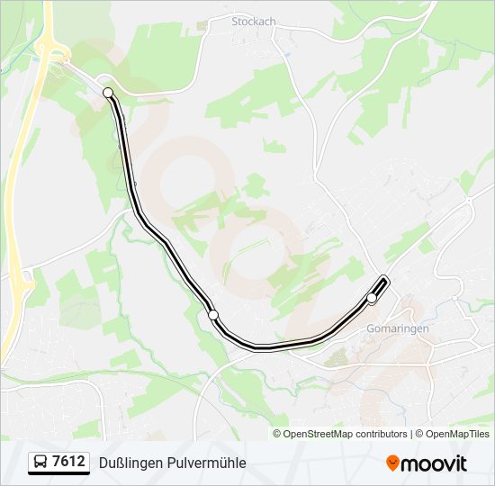 7612 Bus Line Map