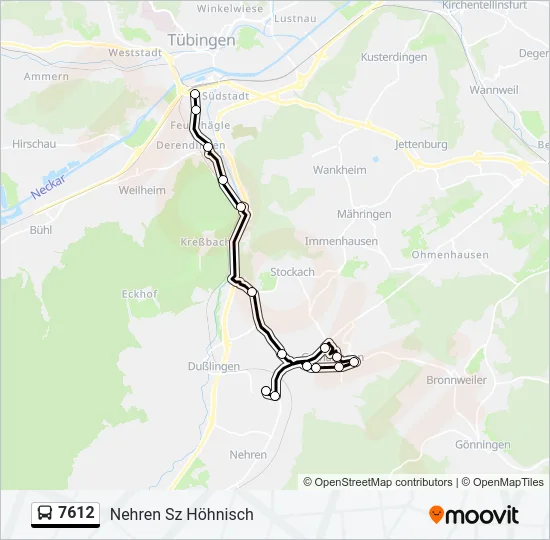 7612 Bus Line Map