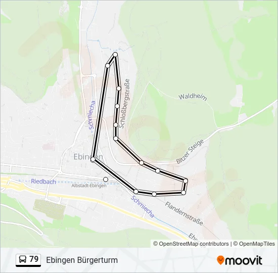 79 Bus Line Map