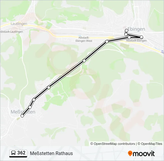362 Bus Line Map