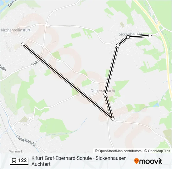 122 Bus Line Map