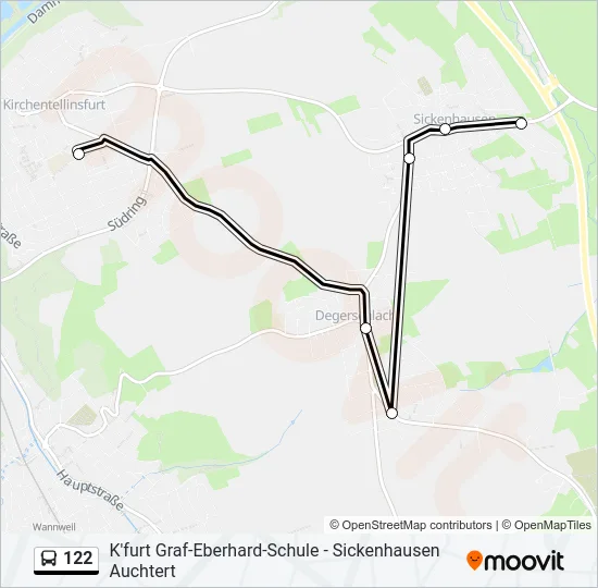 122 Bus Line Map