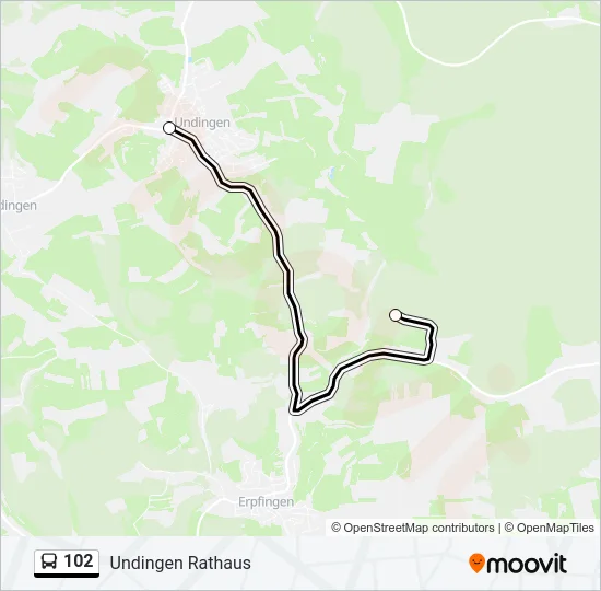 102 Bus Line Map