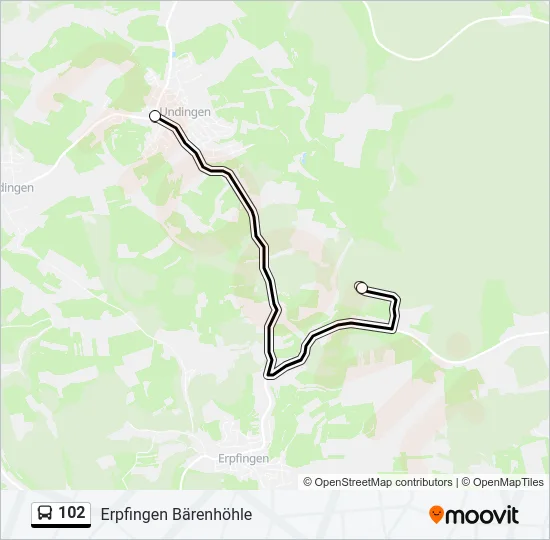 102 Bus Line Map