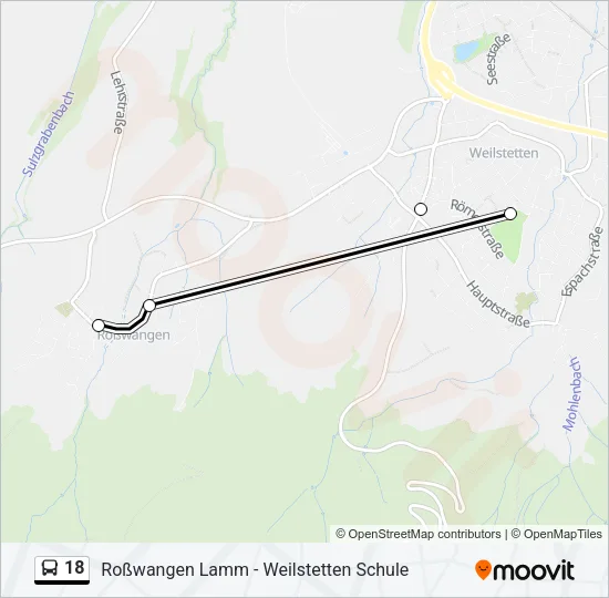 18 Bus Line Map