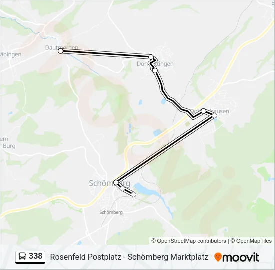 338 Bus Line Map