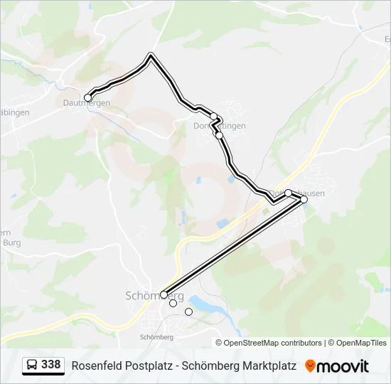 338 Bus Line Map