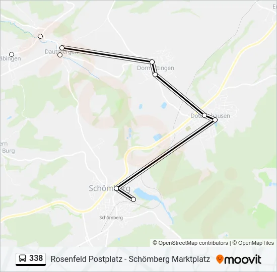 338 Bus Line Map
