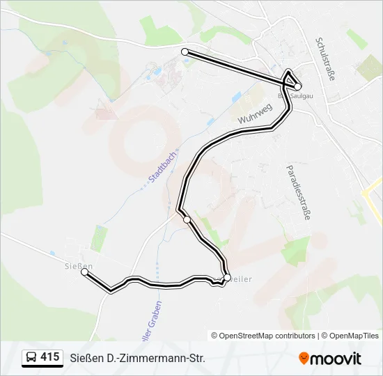 415 Bus Line Map
