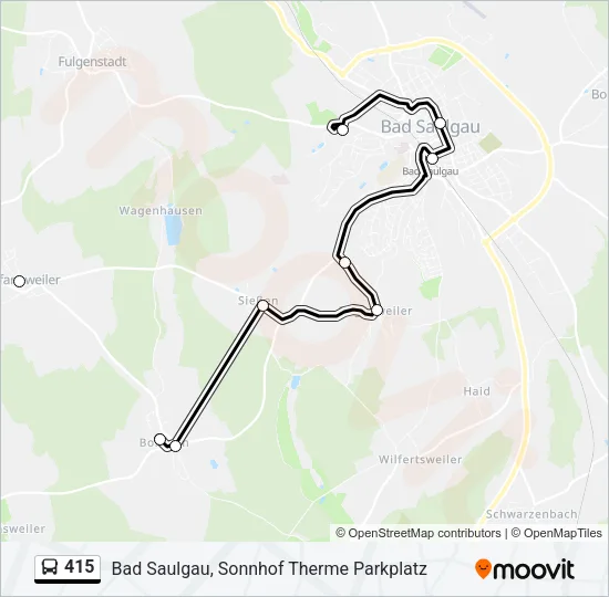 415 Bus Line Map