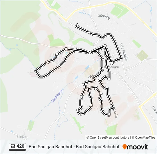 420 Bus Line Map