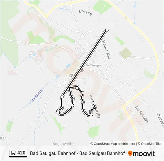 Автобус 420: карта маршрута
