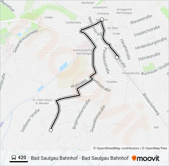 420 Bus Line Map