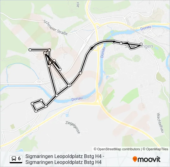 6 Bus Line Map