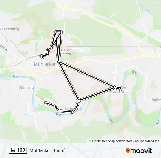 109  Line Map