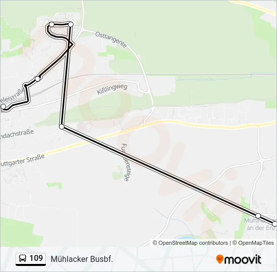 109  Line Map
