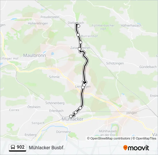 902  Line Map