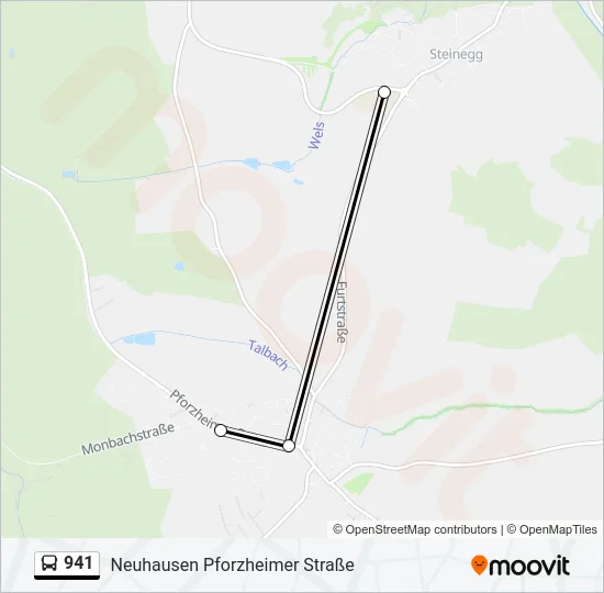 941 Bus Line Map