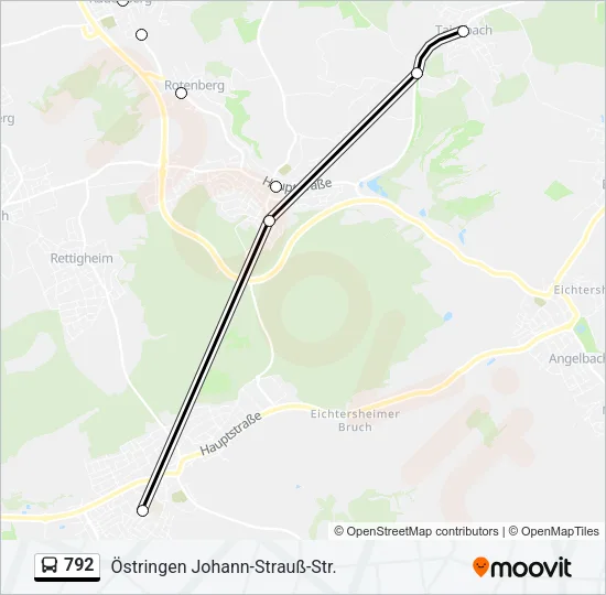 792 Bus Line Map